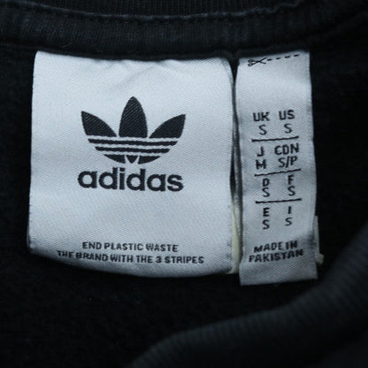 Adidas Men's Black Small Pullover Crew Neck Sweatshirt