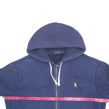 Polo Ralph Lauren Men's Blue Full Zip Hoodie L Cotton Fleece