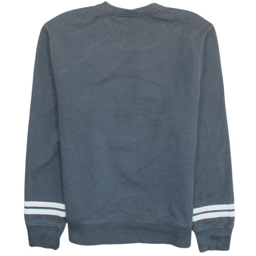 Nike Women’s Grey Cotton Blend Pullover Sweatshirt M Logo