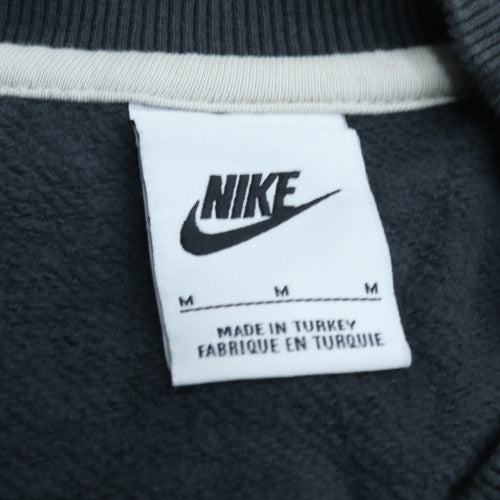 Nike Women’s Grey Cotton Blend Pullover Sweatshirt M Logo