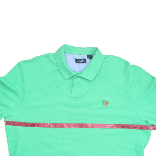 Chaps Men's Green 2XL Cotton Short Sleeve Polo Shirt