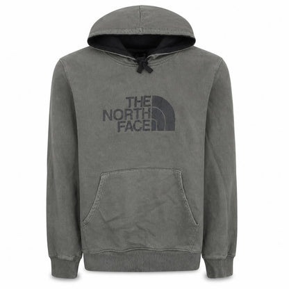 The North Face Mens Green Pullover Hoodie Medium Cotton Logo