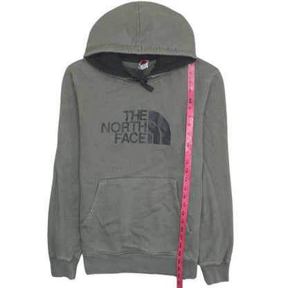 The North Face Mens Green Pullover Hoodie Medium Cotton Logo