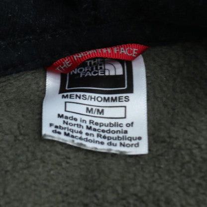 The North Face Mens Green Pullover Hoodie Medium Cotton Logo