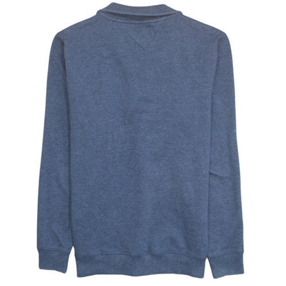 Tommy Jeans Men’s Blue 1/4 Zip Pullover Sweatshirt M Regular Fit