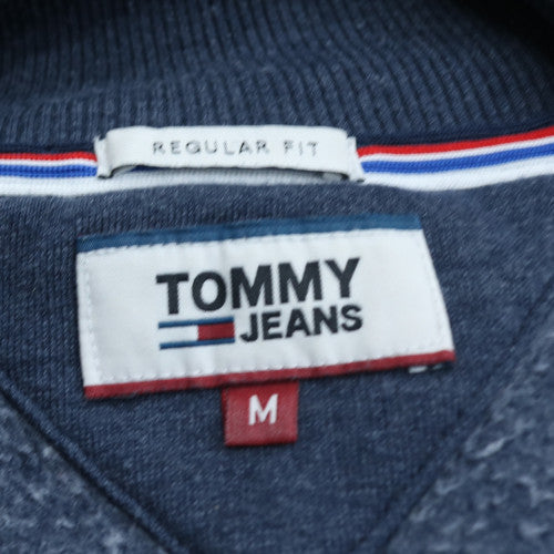 Tommy Jeans Men’s Blue 1/4 Zip Pullover Sweatshirt M Regular Fit
