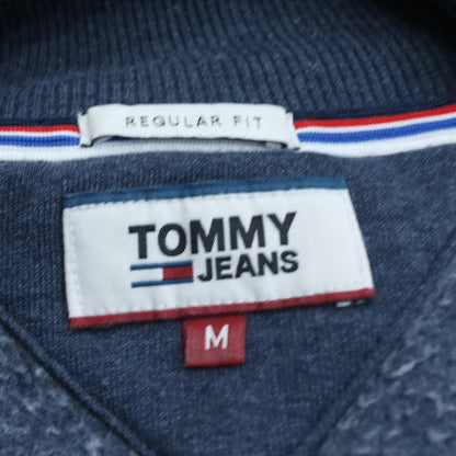 Tommy Jeans Men’s Blue 1/4 Zip Pullover Sweatshirt M Regular Fit