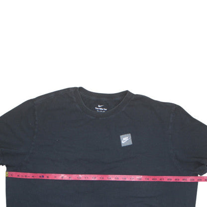 Nike Men's Black 2XL Sports Logo Crew Neck Cotton T-Shirt