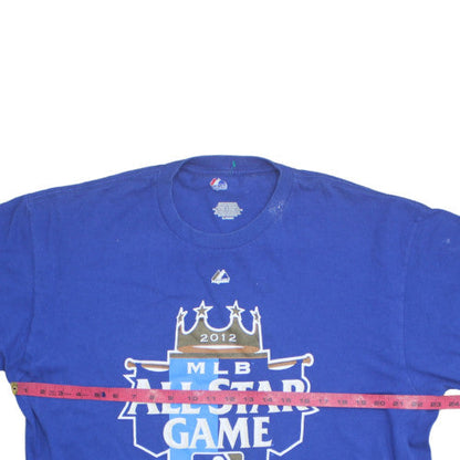 Majestic Men’s Blue MLB All-Star Game 2012 Cotton T-Shirt Size XL