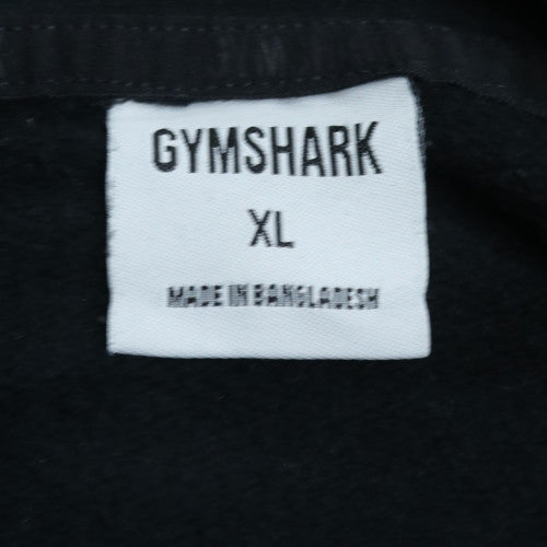 Gymshark Men's Black Pullover Hoodie XL Fleece Sweatshirt