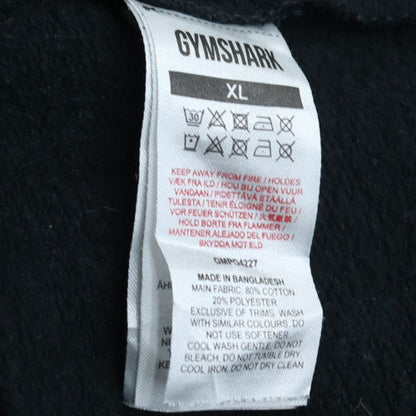 Gymshark Men's Black Pullover Hoodie XL Fleece Sweatshirt