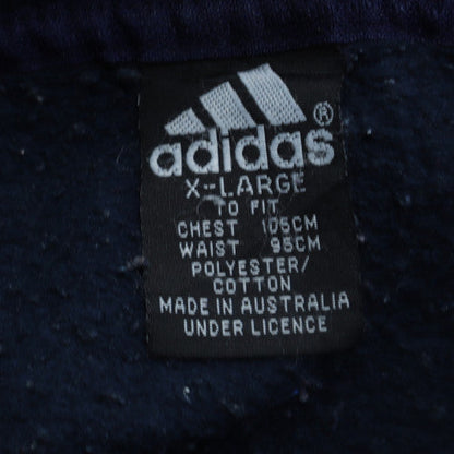 Adidas Men's Blue XL Pullover Sweatshirt Crew Neck Embroidered Logo