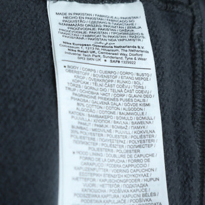 Nike Mens Black Hoodie M Pullover Hooded Sweatshirt Logo Print