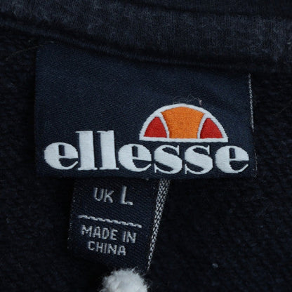 Ellesse Men’s Blue Pullover Hoodie Size L Regular Fleece Sweatshirt
