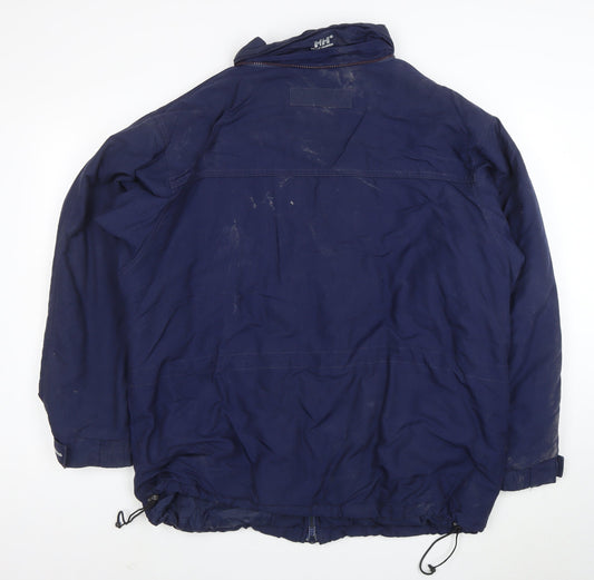 Helly Hansen Men's Blue Waterproof Parka Jacket Size L