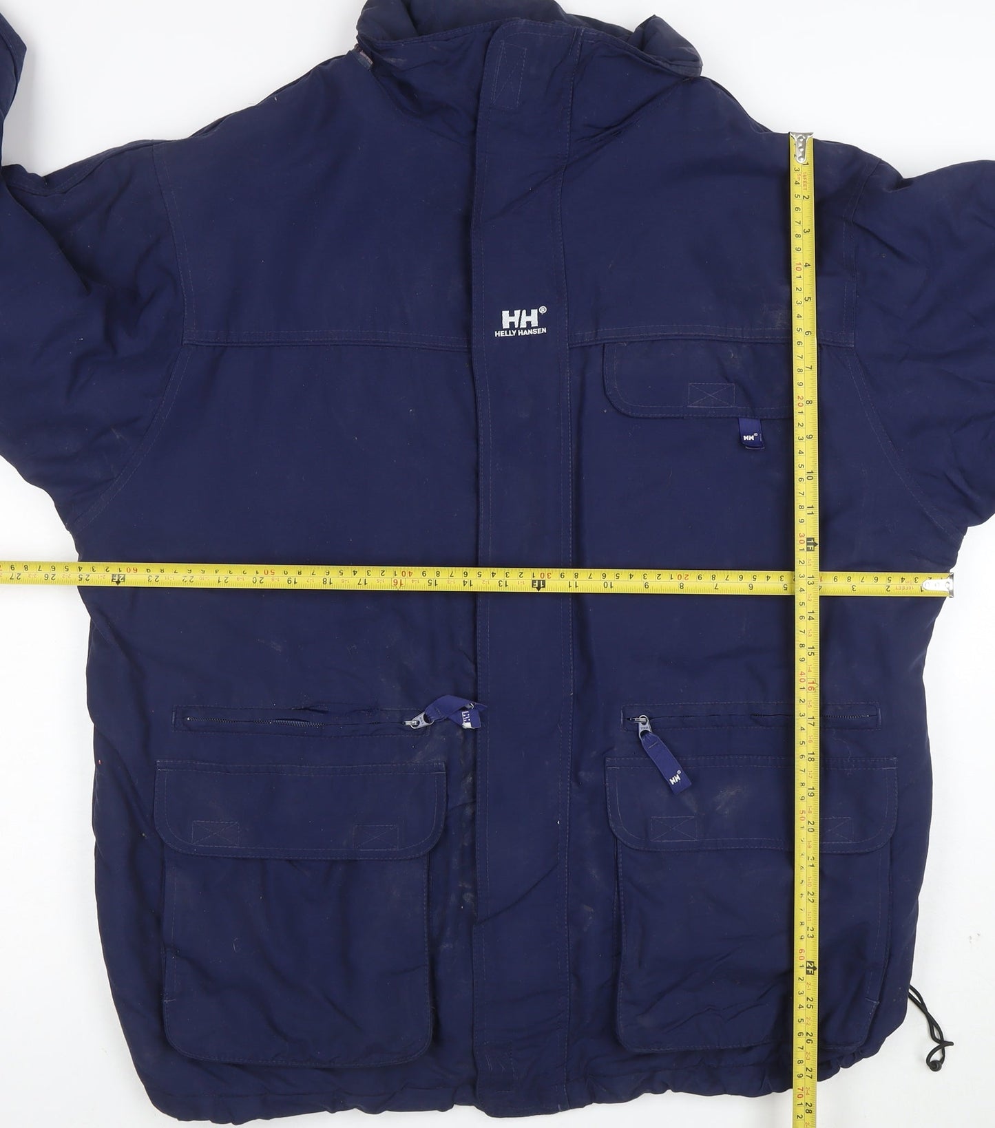 Helly Hansen Men's Blue Waterproof Parka Jacket Size L