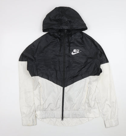 Nike Men's Black Windrunner Hooded Windbreaker Jacket Size S
