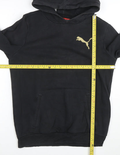 Puma Mens Black 2XL Pullover Hoodie Sweatshirt With Logo