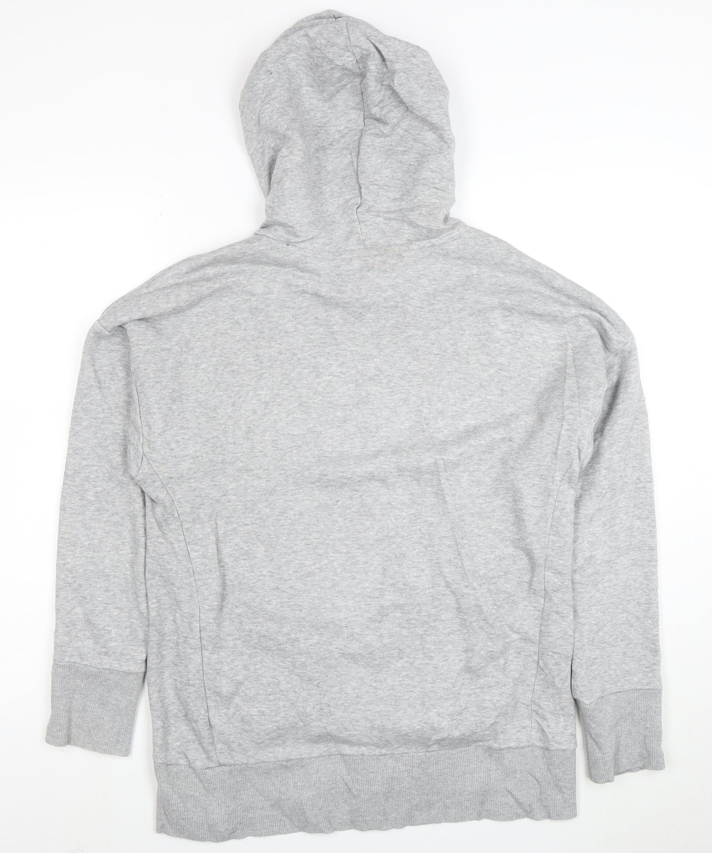 Adidas Men's Grey Pullover Hoodie Small Graphic Logo Sportswear