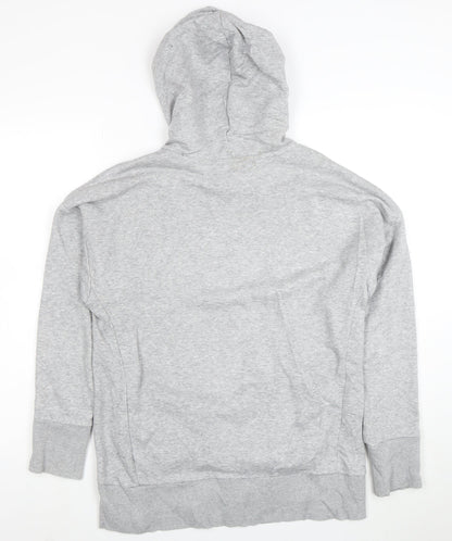 Adidas Men's Grey Pullover Hoodie Small Graphic Logo Sportswear