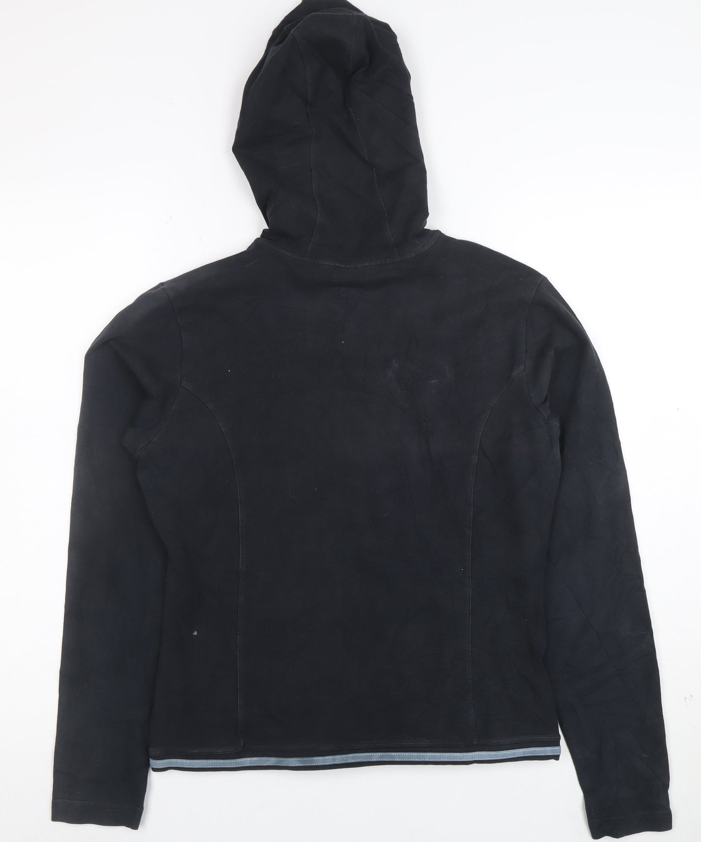 Nike Women's Black Full Zip Hoodie Size L Cotton Blend Sportswear