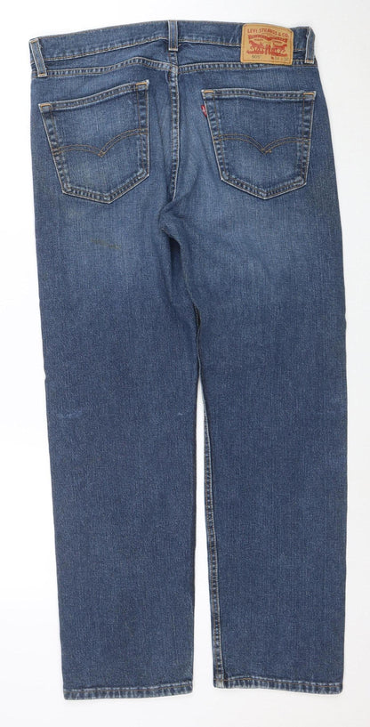 Levi's 505 Men's Blue Straight Denim Jeans 34W 30L Zip Fly