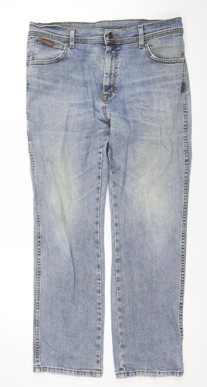 Wrangler Men’s Blue Texas Stretch Straight Leg Jeans W36 L30