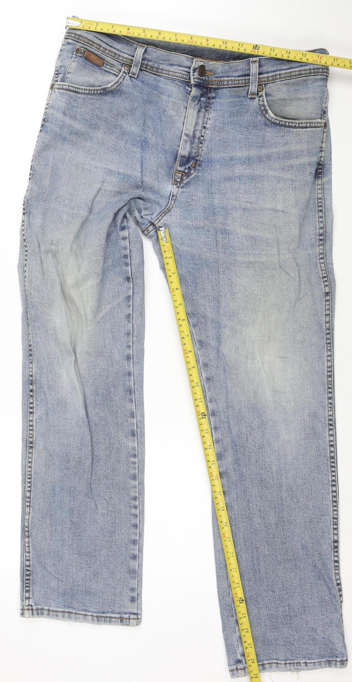Wrangler Men’s Blue Texas Stretch Straight Leg Jeans W36 L30