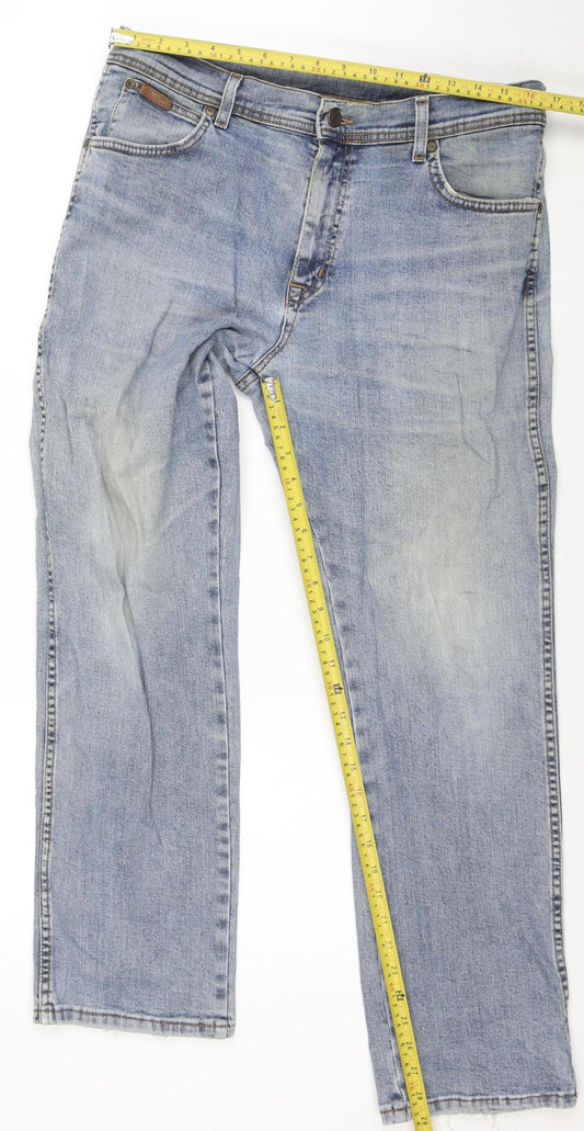 Wrangler Men’s Blue Texas Stretch Straight Leg Jeans W36 L30