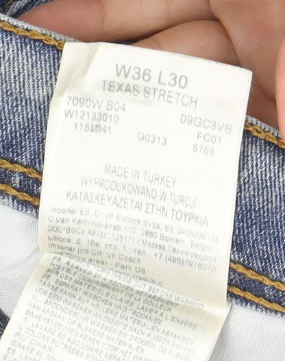 Wrangler Men’s Blue Texas Stretch Straight Leg Jeans W36 L30