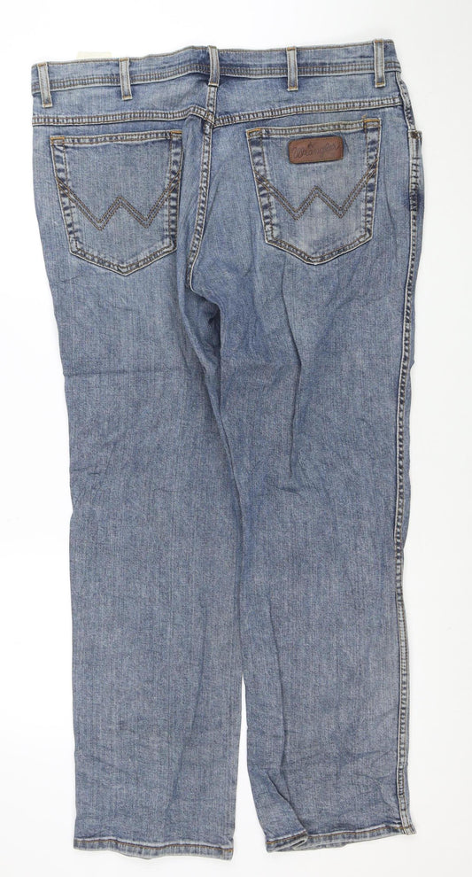Wrangler Men’s Blue Texas Stretch Regular Straight Jeans W38 L30