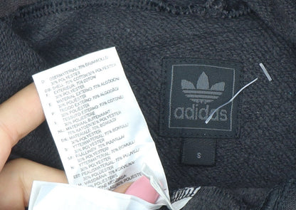 Adidas Men's Black Pullover Hoodie Size S Logo Fleece Sweatshirt