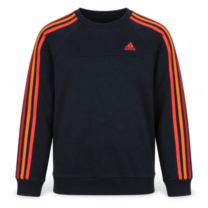 Adidas Boys Black Sweatshirt 11-12 Years Pullover Crew Neck Sports Top