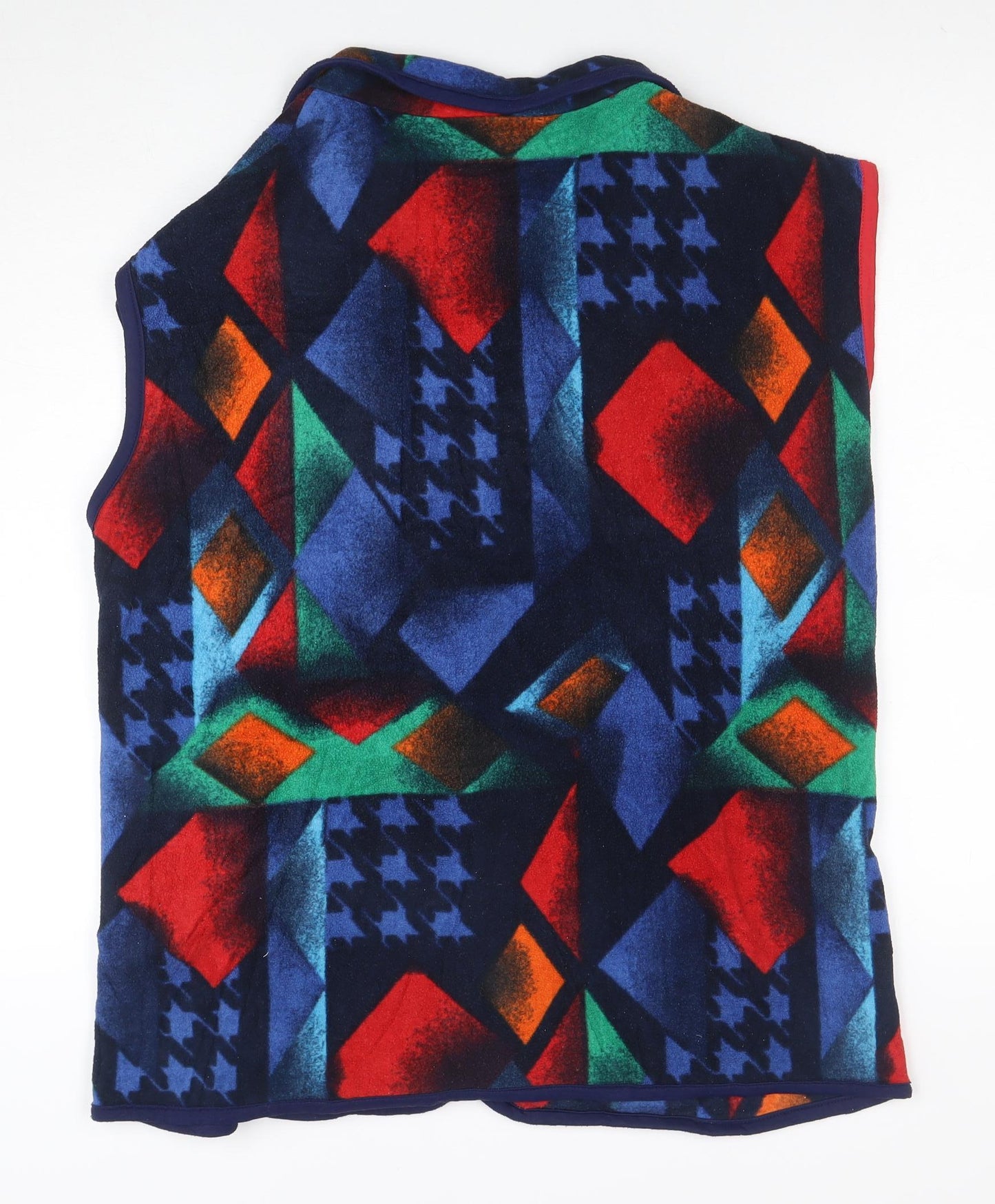 FILA Mens Multicoloured Fleece Waistcoat XL Retro 90s Bodywarmer