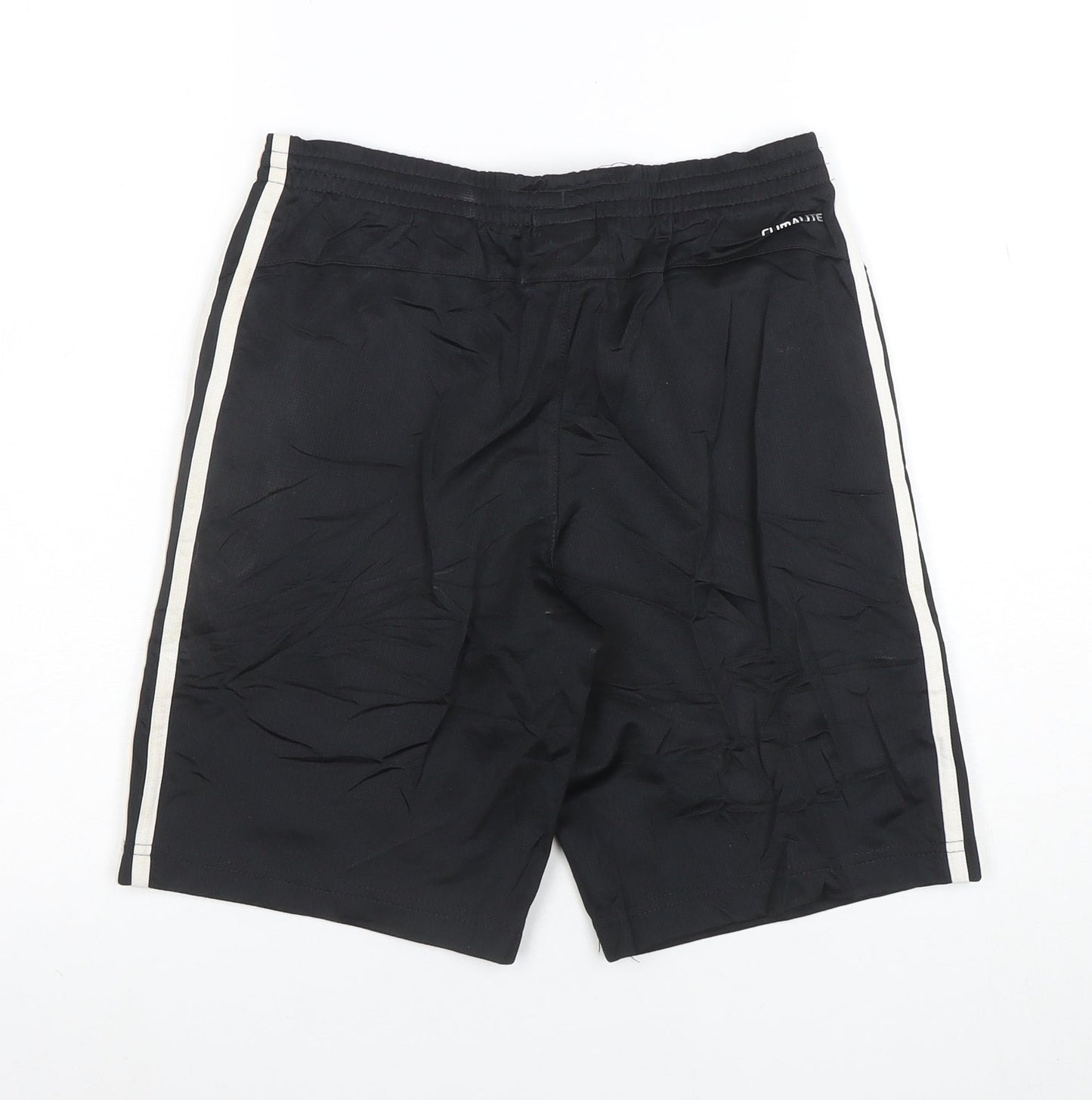 Adidas Boys Black Performance Essentials Athletic Shorts 11-12 Years M