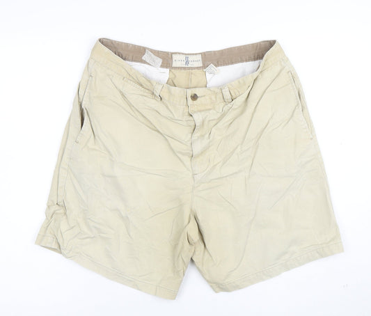 River Trader Men's Beige Chino Shorts Size 38 Regular Fit