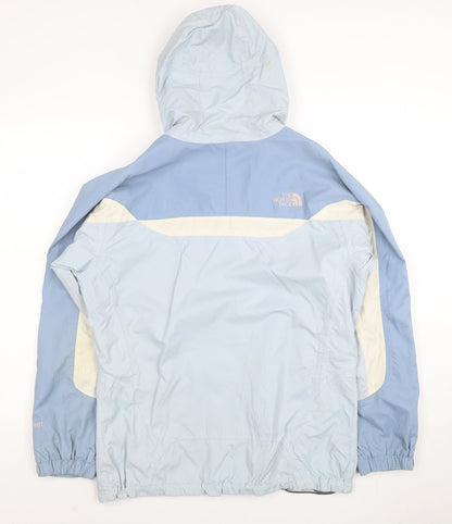 The North Face Girls Blue XL Waterproof Hooded Rain Coat Jacket