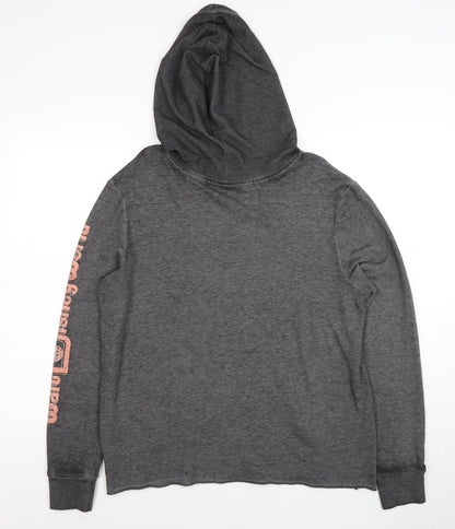 Disney Womens Grey Pullover Hoodie Mickey & Minnie Medium
