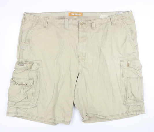 Lee Dungarees Men's Beige Cargo Shorts Size 50 Cotton Casual