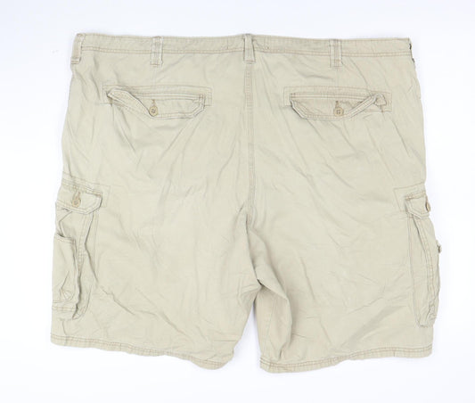 Lee Dungarees Men's Beige Cargo Shorts Size 50 Cotton Casual