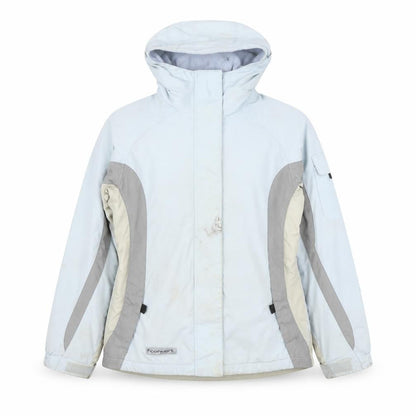 Columbia Women’s Blue Hooded Ski Jacket Size 18/20 Waterproof Lined