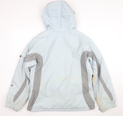 Columbia Women’s Blue Hooded Ski Jacket Size 18/20 Waterproof Lined