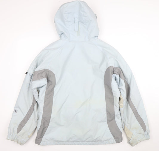 Columbia Women’s Blue Hooded Ski Jacket Size 18/20 Waterproof Lined