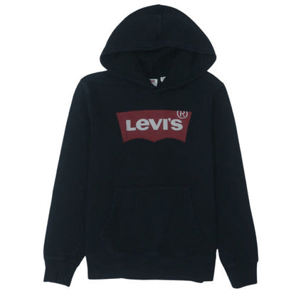 Levi's Men's Black Pullover Hoodie M Logo Fleece Sweatshirt