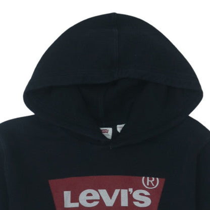 Levi's Men's Black Pullover Hoodie M Logo Fleece Sweatshirt