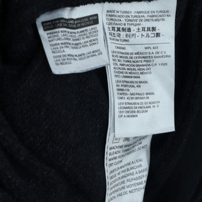 Levi's Men's Black Pullover Hoodie M Logo Fleece Sweatshirt