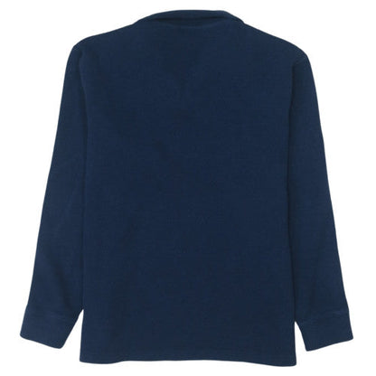 Ralph Lauren Men Blue 1/2 Zip Cotton Knit Sweatshirt L