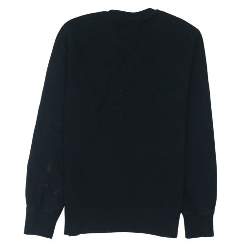 Champion Men's Black Large Pullover Crew Neck Logo Sweatshirt