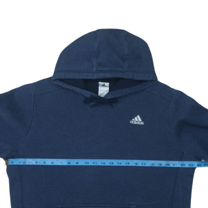 Adidas Men’s Blue Pullover Hoodie Size L Regular Fit Fleece