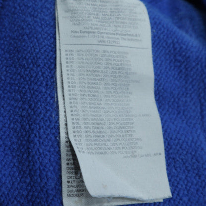Nike Womens Blue XL Pullover Sweatshirt Crew Neck Logo Print Cotton Blend
